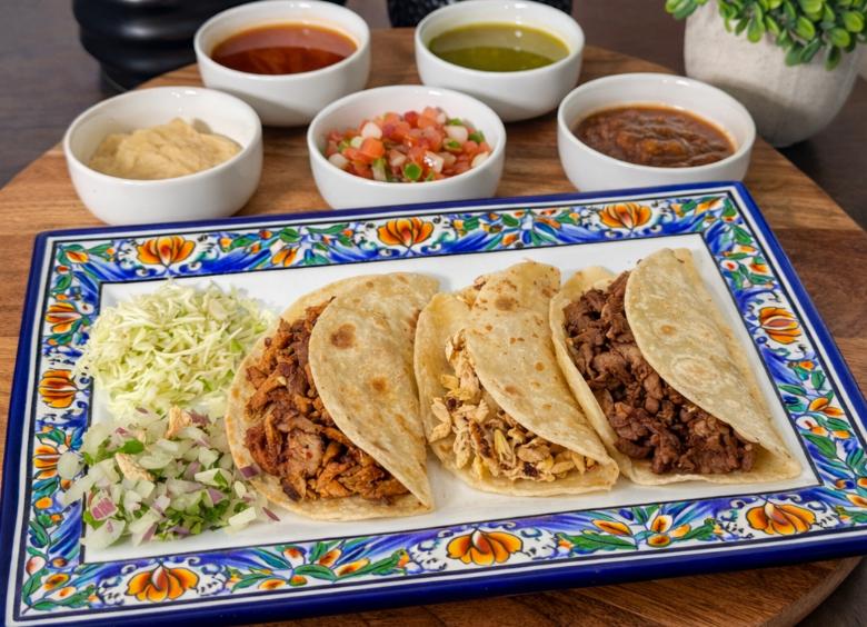 Tacos served at a restaurant